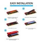 JEYI M.2 NVME To PCIE 4.0 X16 Adapter, pcie x16 Gen4 Expansion Card with Aluminum Heatsink Case, For Samsung 980 PRO, 970 EVO 5