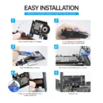JEYI M.2 NVME SSD to PCIe 4.0 Adapter Card, 64Gbps SSD PCIe 4.0 X4 Expansion Card for Desktop PC , PCI-E GEN4 Full Speed SK4 4