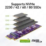 JEYI M.2 NVMe to E1.S Adapter PCIe 4.0 x4 (64Gbps) - 2230-2280 SSD to EDSFF E1.S Converter, Hot Swap, for Server/Data Center 3