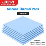 JEYI 6/8 Pack Silicone Thermal Pad 100x100mm, Heat Resistant Conductivity 6.0W/mK for Laptop Heatsink CPU GPU IC LED Cooler 1