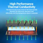 JEYI 6/8 Pack Silicone Thermal Pad 100x100mm, Heat Resistant Conductivity 6.0W/mK for Laptop Heatsink CPU GPU IC LED Cooler 3