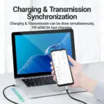 JEYI USB A to Type-C Cable 60W Fast Charging 10Gbps High-Speed Data Transfer for Samsung,Xiaomi,Redmi,Huawei Phones & USB-C 3