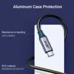 JEYI USB C Extension Cable Type C Extender Male to Female USB 3.1 Gen 2 10Gbps Data Transfer 60W Fast Charging for iPad Laptop 3
