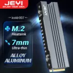 JEYI M.2 SSD Heatsink, 2280 NVME NGFF SSD Cooling Full Aluminum Cooler Radiator with Thermal Silicone Pad for Motherboard / PS5 1